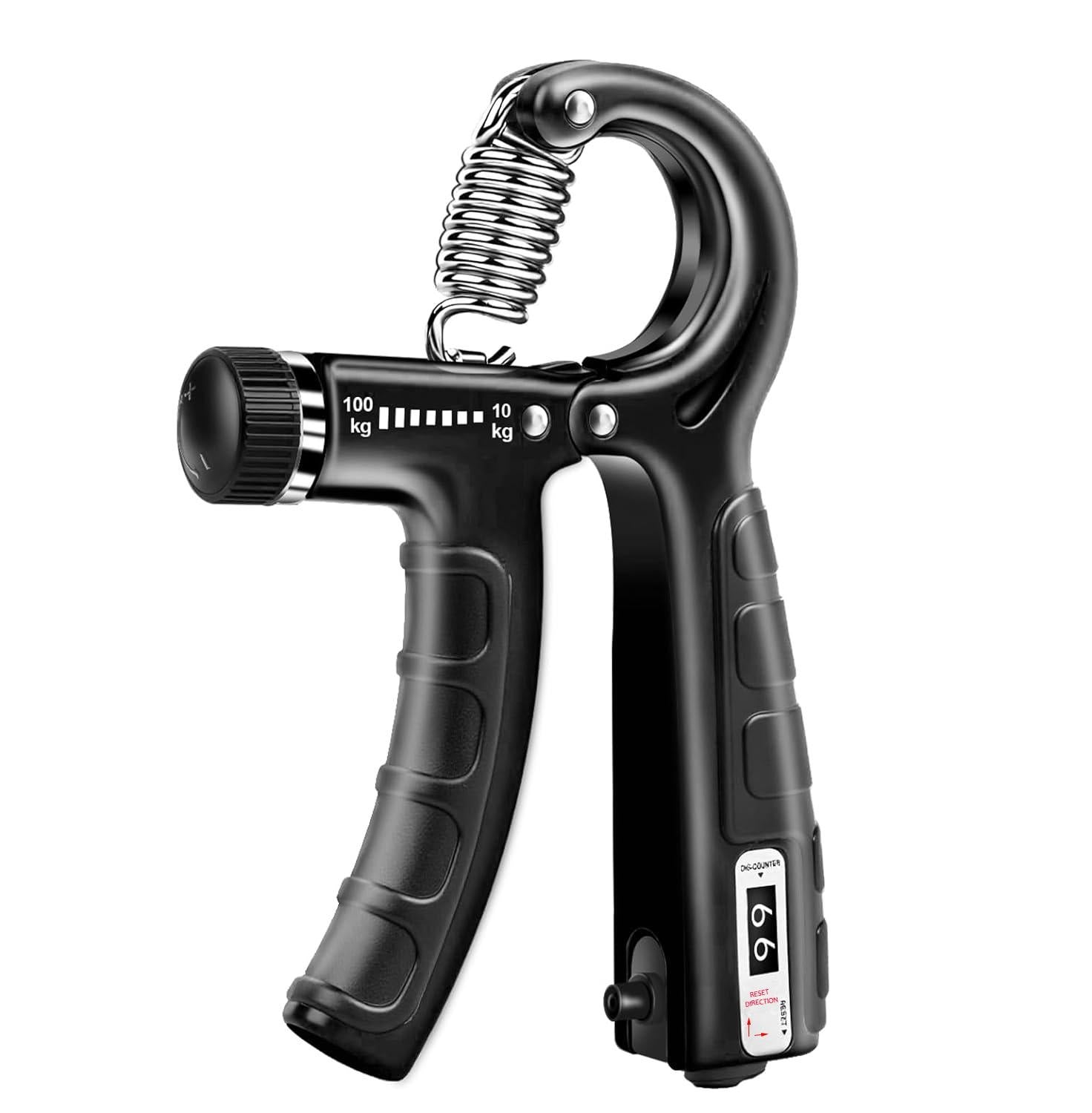Adjustable Grip Strengthener with Digital Counter (10-100kg)