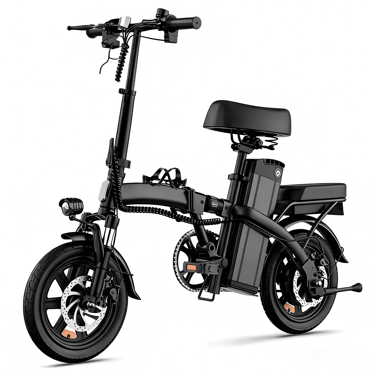 14" Folding Electric Bike – 25km Range, Display Screen & Dual Shock Absorbers for Urban Commuting - AGILITHOR
