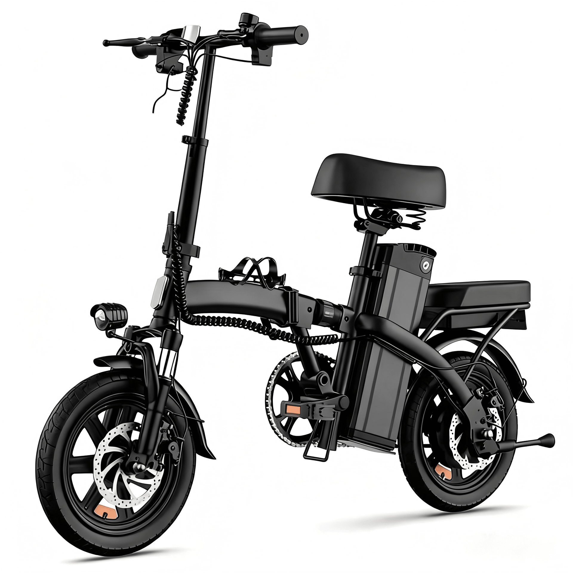 14" Folding Electric Bike – 25km Range, Display Screen & Dual Shock Absorbers for Urban Commuting - AGILITHOR