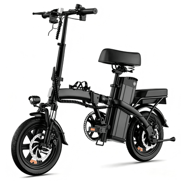 14" Folding Electric Bike – 25km Range, Display Screen & Dual Shock Absorbers for Urban Commuting - AGILITHOR