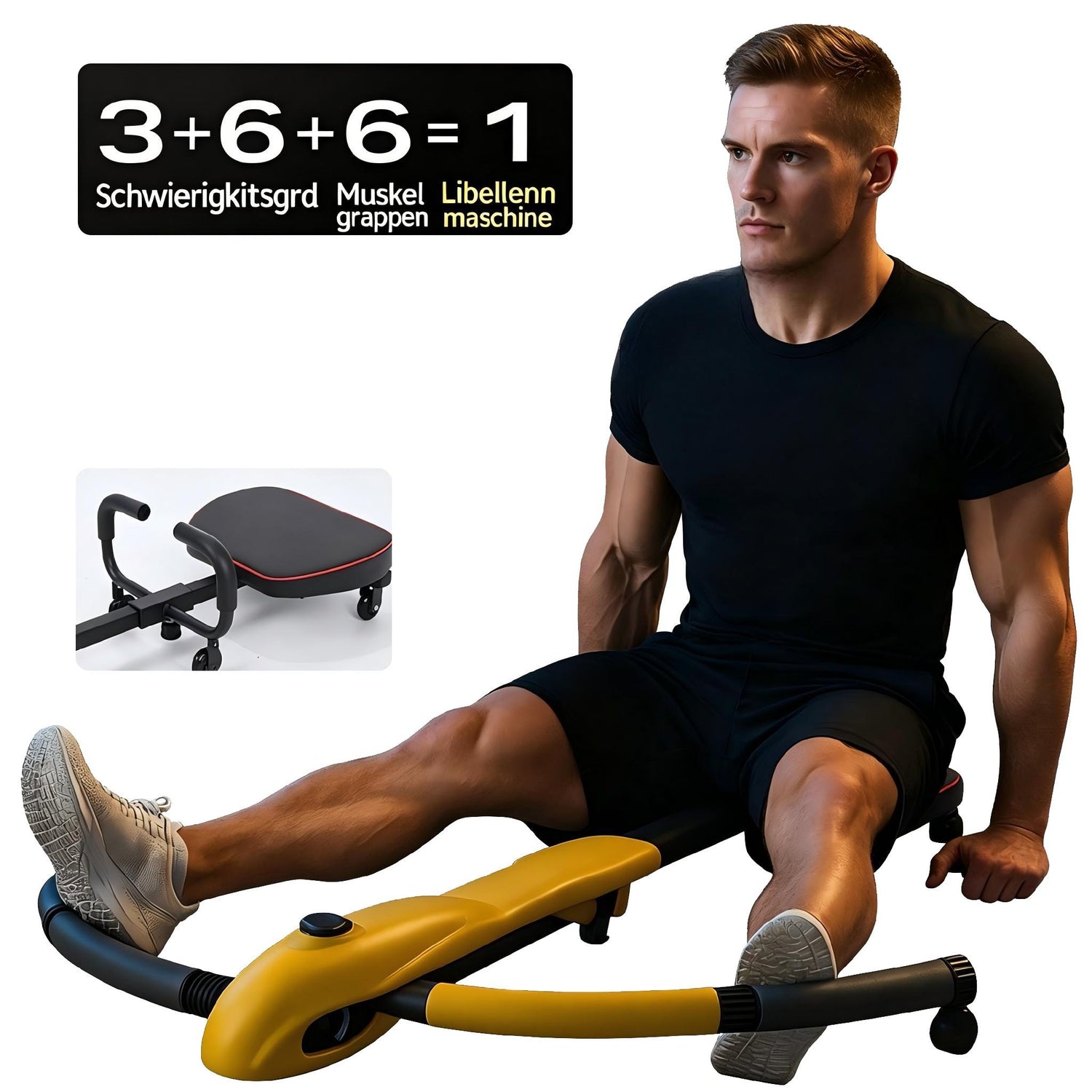 3-in-1 Dragonfly Leg Press & Muscle Training Machine