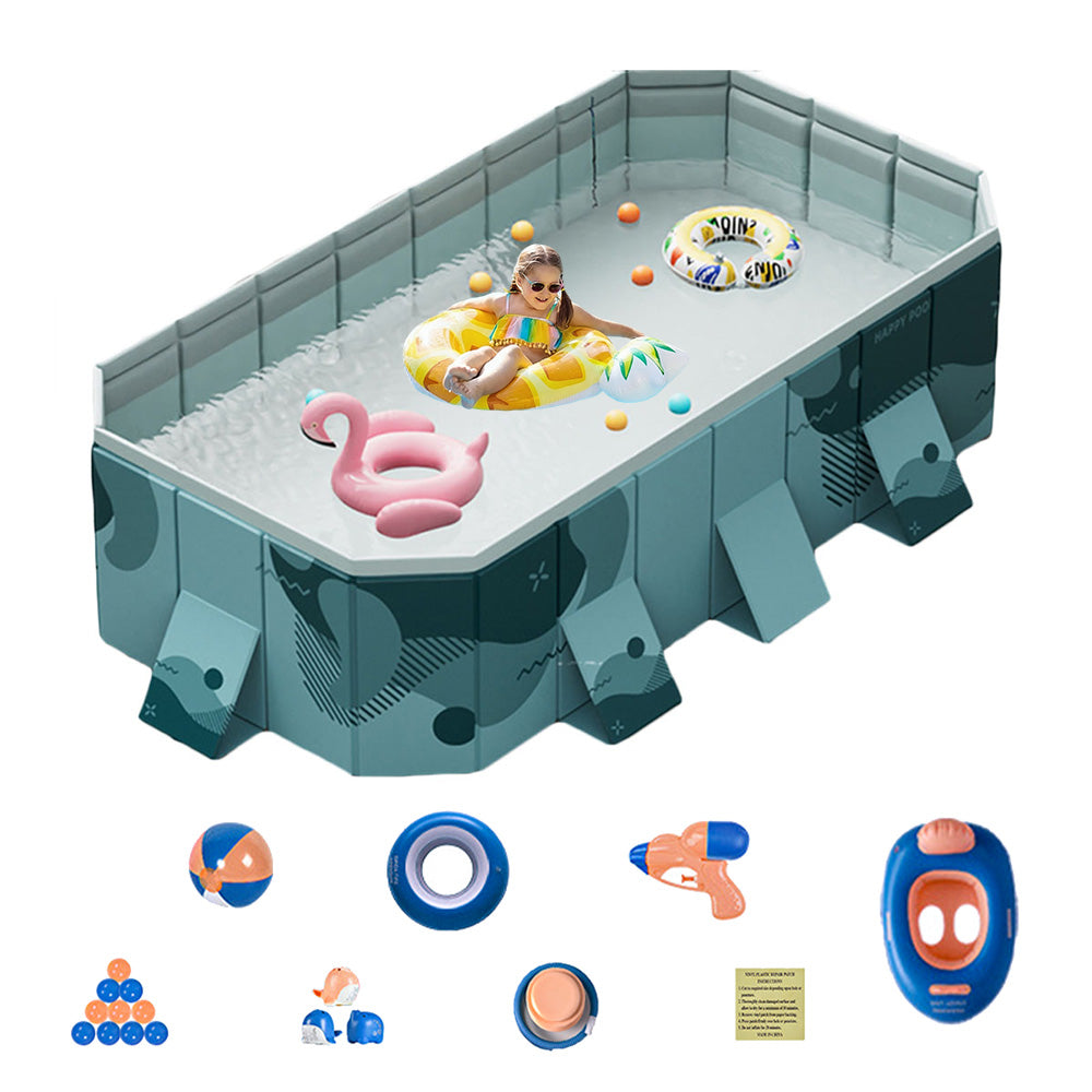 Foldable Kids Swimming Pool with Full Accessories Set