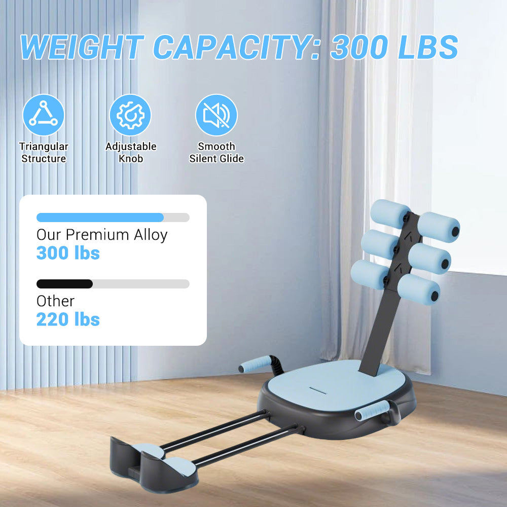 Sit-Up Rowing Machine Trainer with Resistance Band