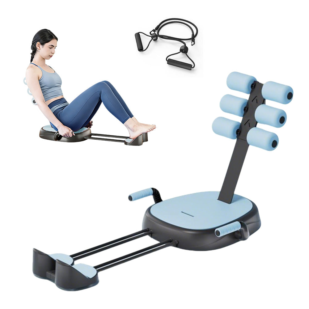 Sit-Up Rowing Machine Trainer with Resistance Band