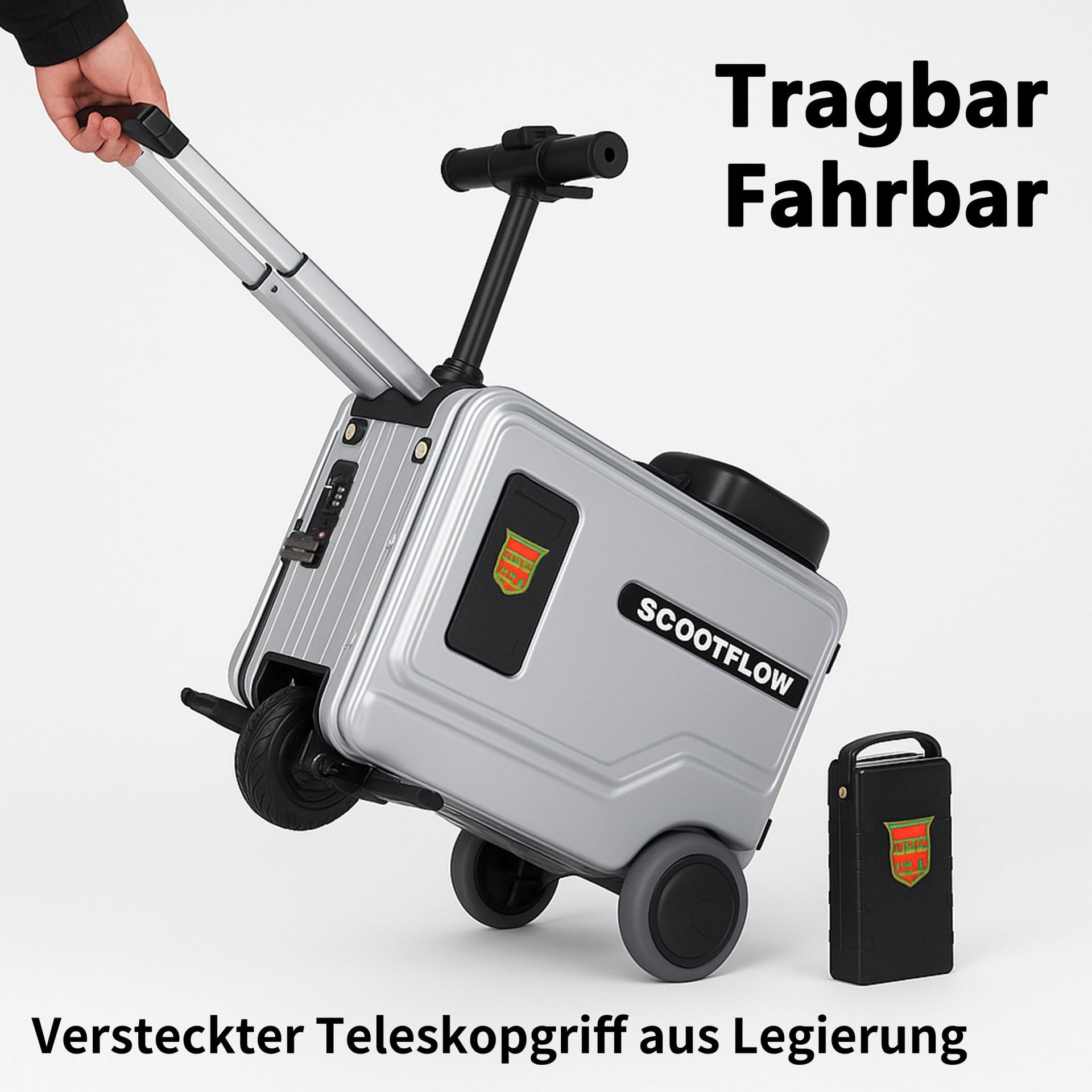 20 Zoll Hartschalenkoffer mit TSA-Schloss, Handgepäck Reisekoffer, für Reisen & Urlaub - AGILITHOR
