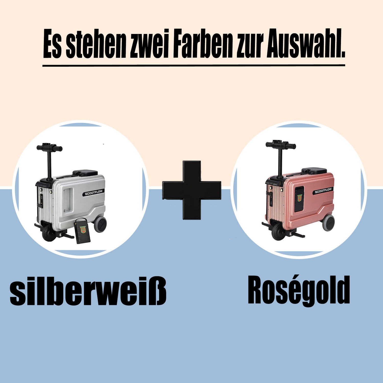 20 Zoll Hartschalenkoffer mit TSA-Schloss, Handgepäck Reisekoffer, für Reisen & Urlaub