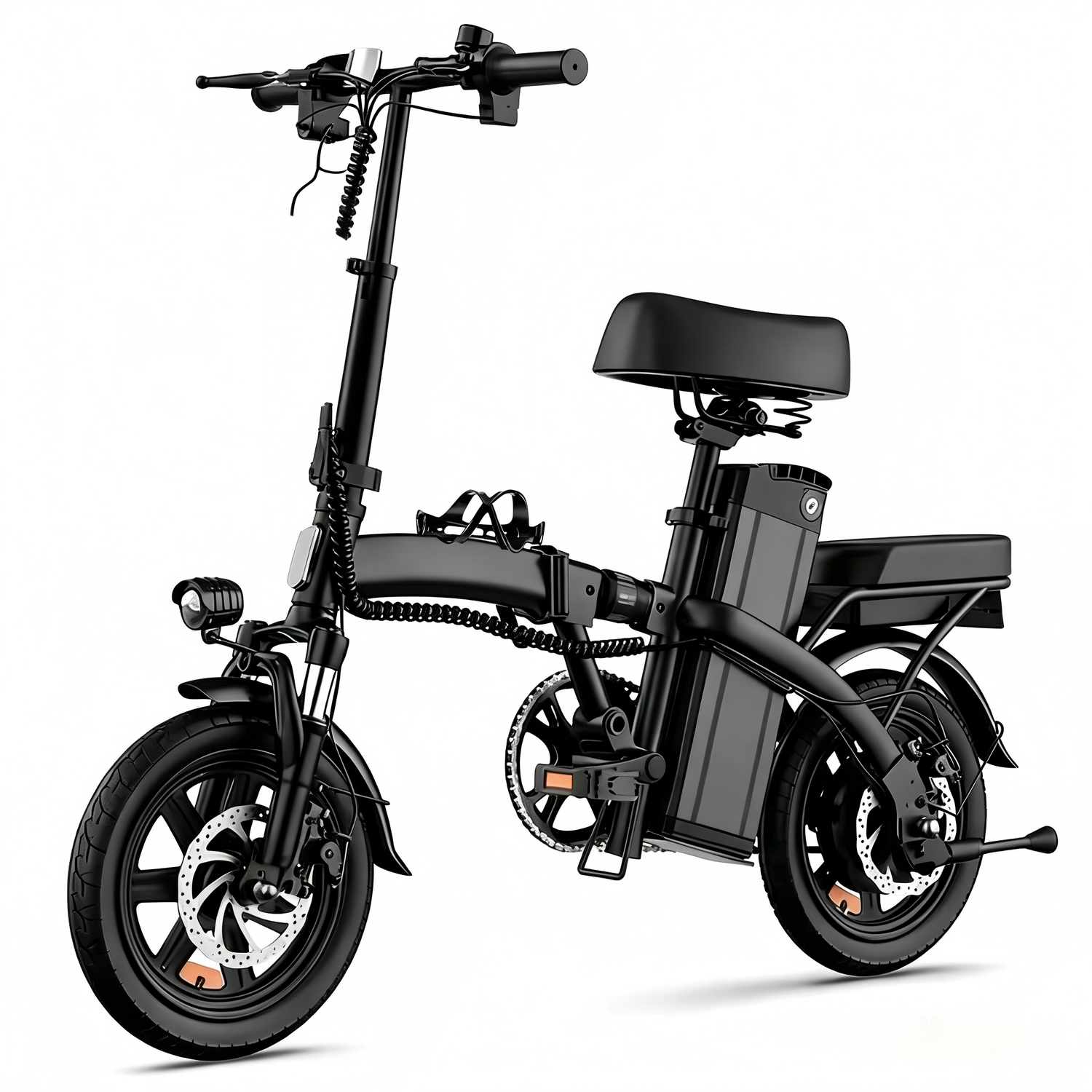14" Folding Electric Bike – 25km Range, Display Screen & Dual Shock Absorbers for Urban Commuting