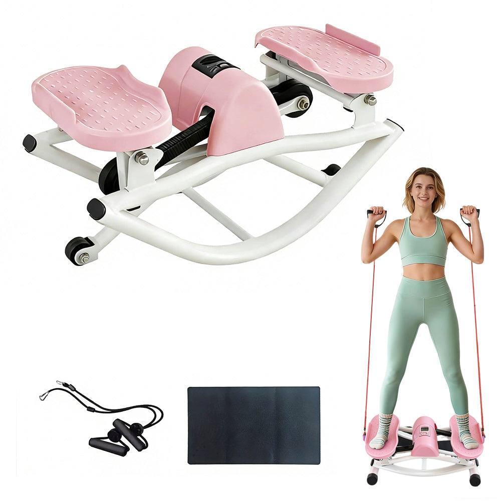 Mini Stepper Machine with Resistance Bands & LCD Counter
