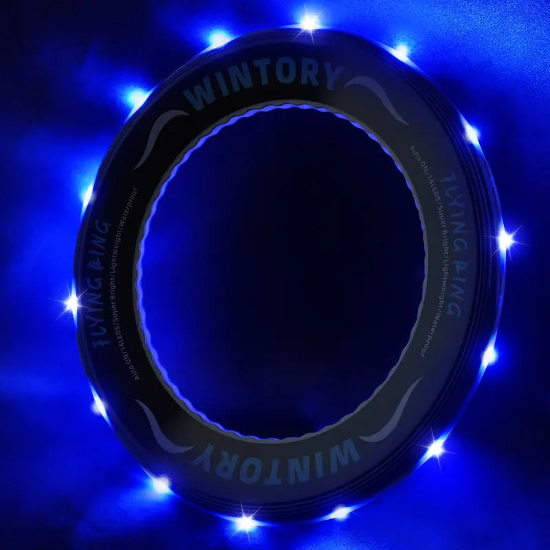 LED Light Up Flying Ring — Glow in the Dark Frisbee for Night Play