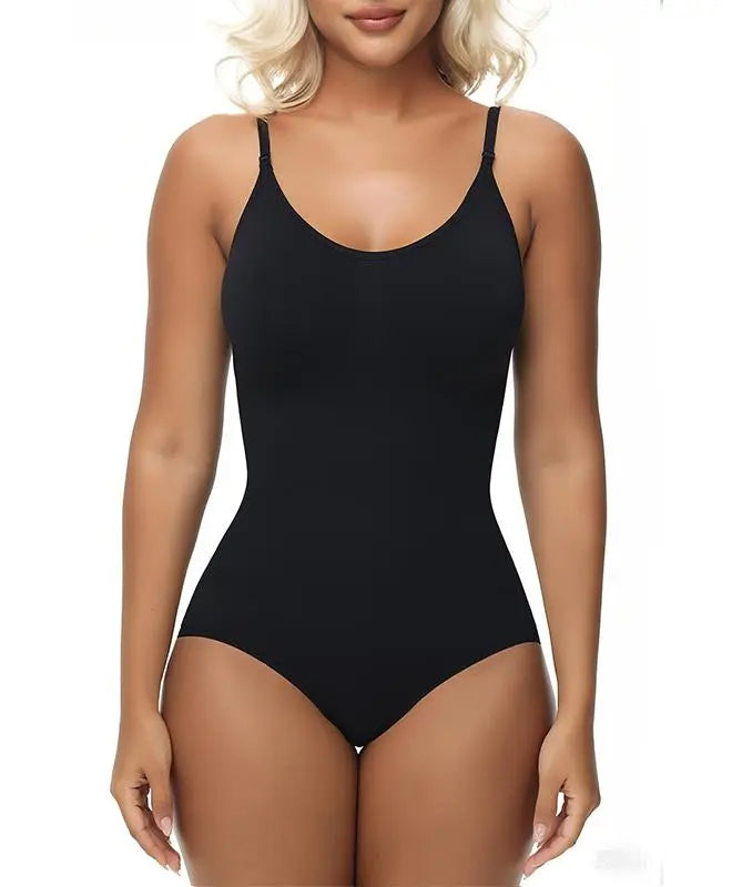 Women's Seamless Sculpting Thong Bodysuit with Built-in Bra