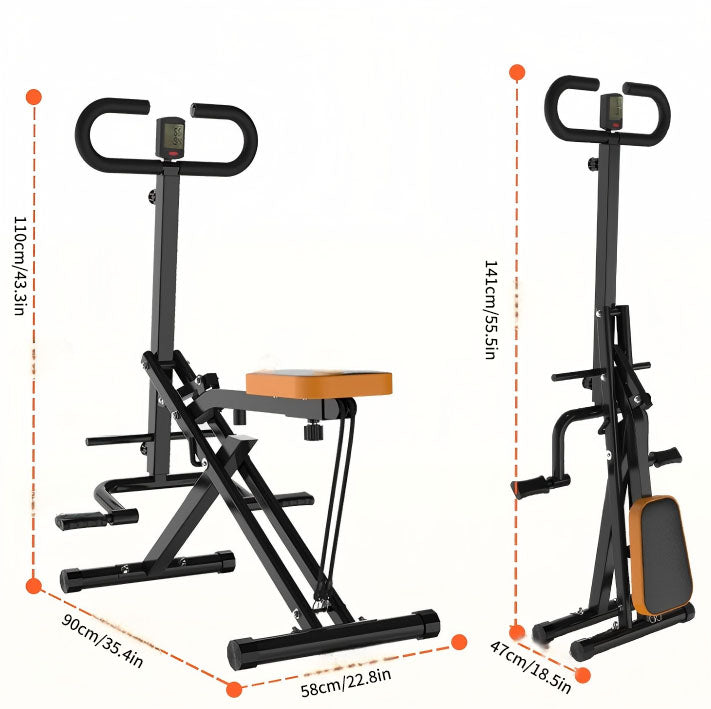 Squat Maschine für Home Gym, Kniebeugen-Trainer mit einstellbarem Widerstand, faltbares Trainingsgerät mit LCD-Anzeige, ideal für Po-, Bein- und Core-Training hersteller-garantie festlandchina