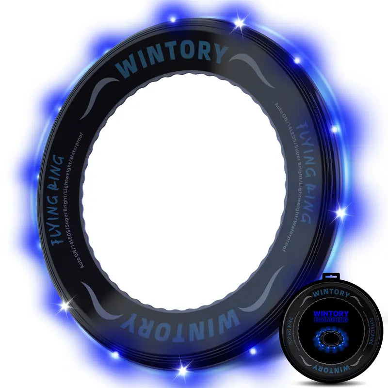 LED Light Up Flying Ring — Glow in the Dark Frisbee for Night Play