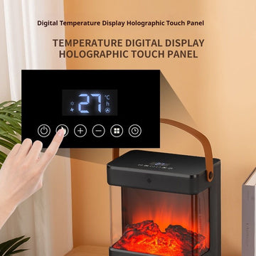 Agilithor Electric Fireplace Heater for Indoor Use, Space Heater Fireplace - AGILITHOR