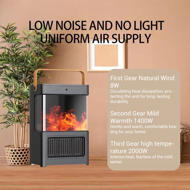 Agilithor Electric Fireplace Heater for Indoor Use, Space Heater Fireplace - AGILITHOR