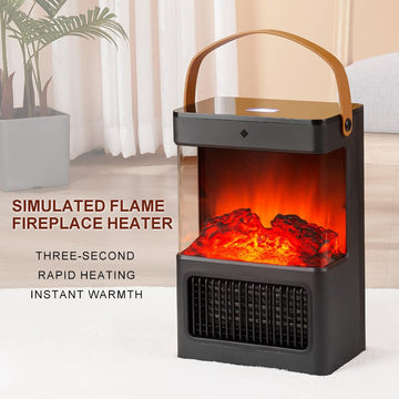Agilithor Electric Fireplace Heater for Indoor Use, Space Heater Fireplace - AGILITHOR