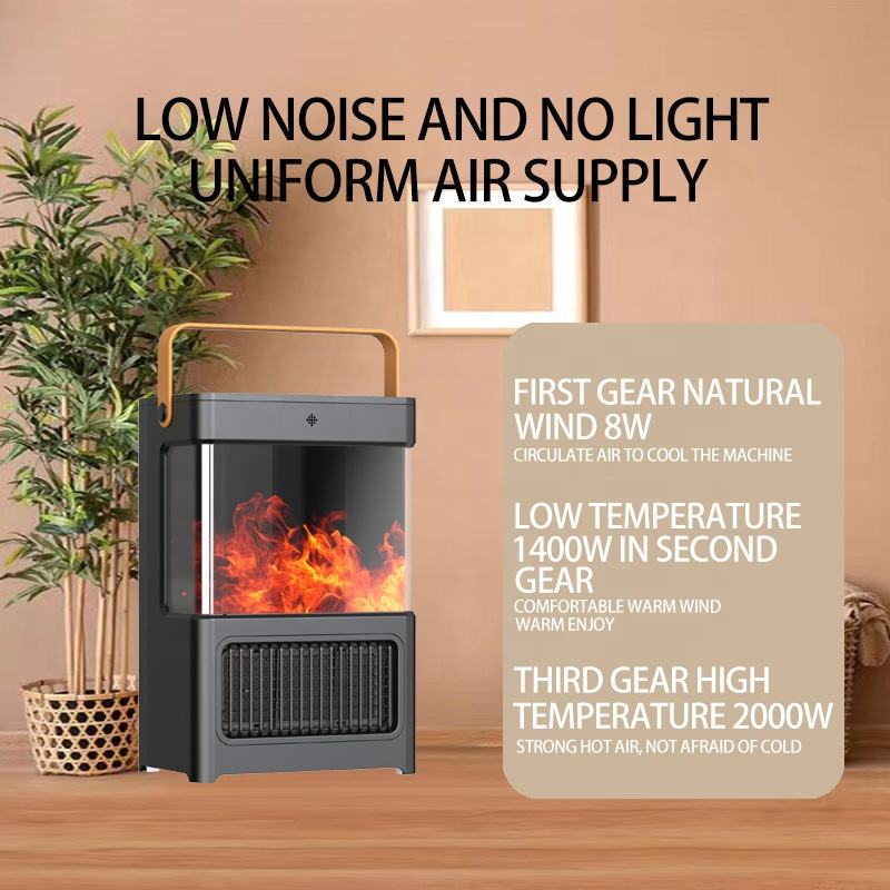 Agilithor Electric Fireplace Heater for Indoor Use, Space Heater Fireplace - AGILITHOR