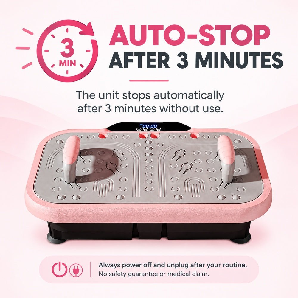 Agilithor Vibration Plate Exercise Machine 200-Speed Whole Body Vibration Plate Girls Fitness Platform with Resistance Bands & Remote Control for Home Gym Use Ideal - AGILITHOR
