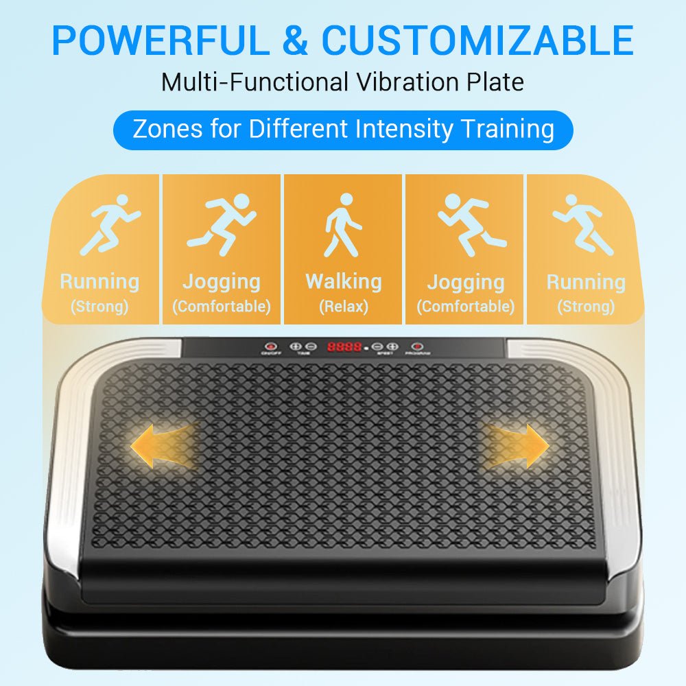 Agilithor Vibration Plate Machine with Bluetooth Speaker, Resistance Bands & Remote Control - AGILITHOR