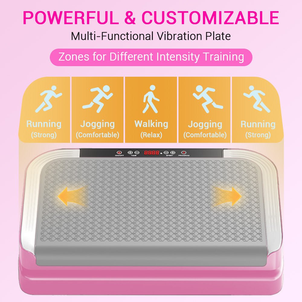 Agilithor Vibration Plate Machine with Bluetooth Speaker, Resistance Bands & Remote Control - AGILITHOR