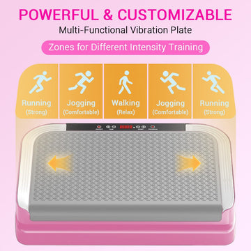 Agilithor Vibration Plate Machine with Bluetooth Speaker, Resistance Bands & Remote Control - AGILITHOR