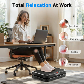Agilithor Vibration Plate Machine with Bluetooth Speaker, Resistance Bands & Remote Control - AGILITHOR