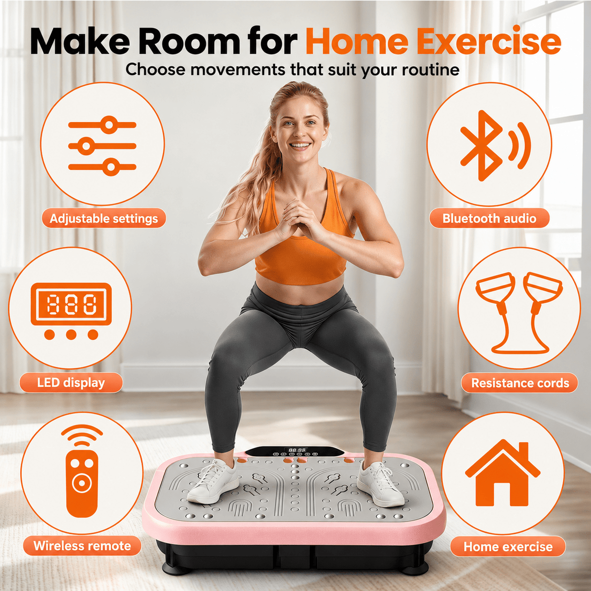AGILITHOR Whole-Body Vibration Plate for Home Exercise - AGILITHOR