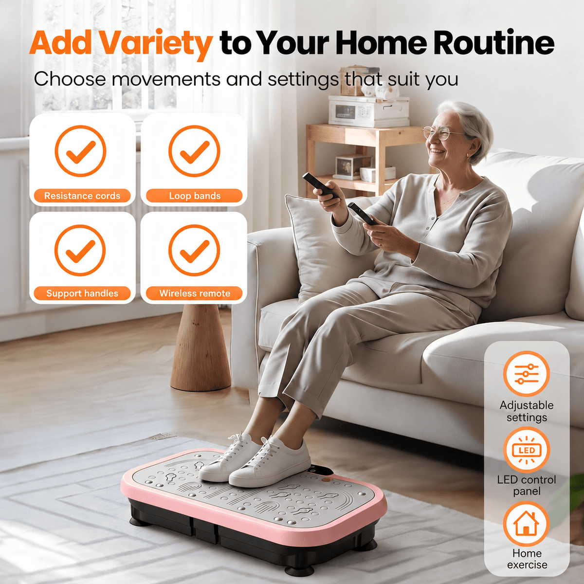 AGILITHOR Whole-Body Vibration Plate for Home Exercise - AGILITHOR