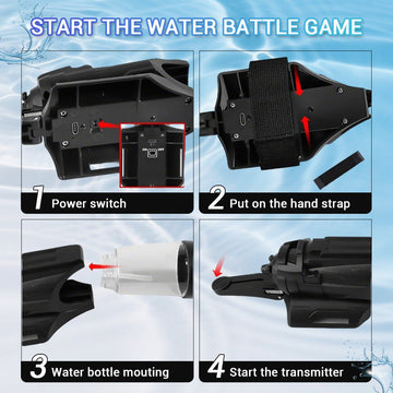 Electric Wrist Water Gun — Auto-Shooting Wrist Blaster for Kids & Adults - AGILITHOR