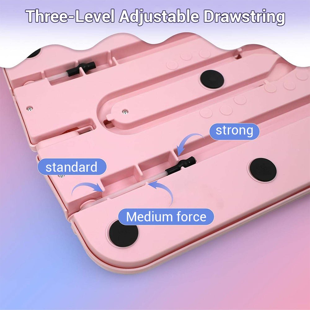 Foldable Pilates Workout Board with Resistance Bands & Phone Holder - AGILITHOR