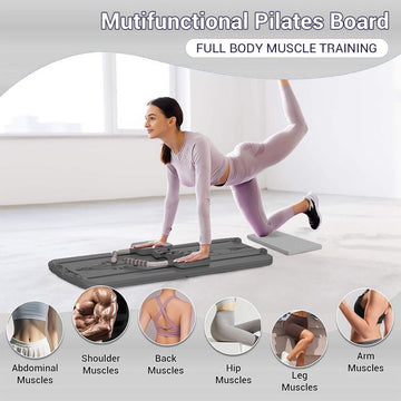 Foldable Full Body Workout Board with Resistance Bands & Phone Holder - AGILITHOR