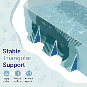 Foldable Kids Swimming Pool with Full Accessories Set - AGILITHOR