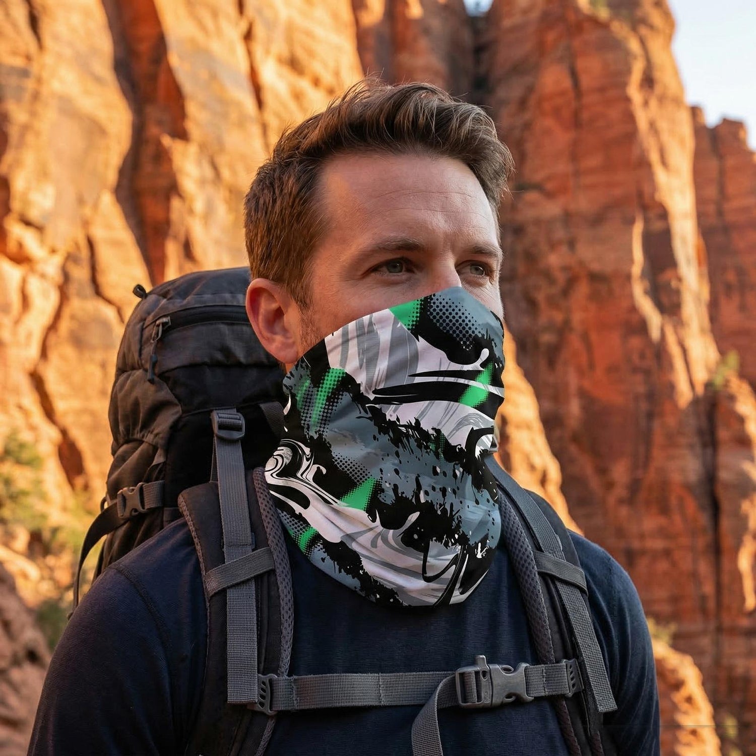 UV Protection Ice Silk Neck Gaiter & Face Cover — Cooling Sun Mask for Outdoor Sports