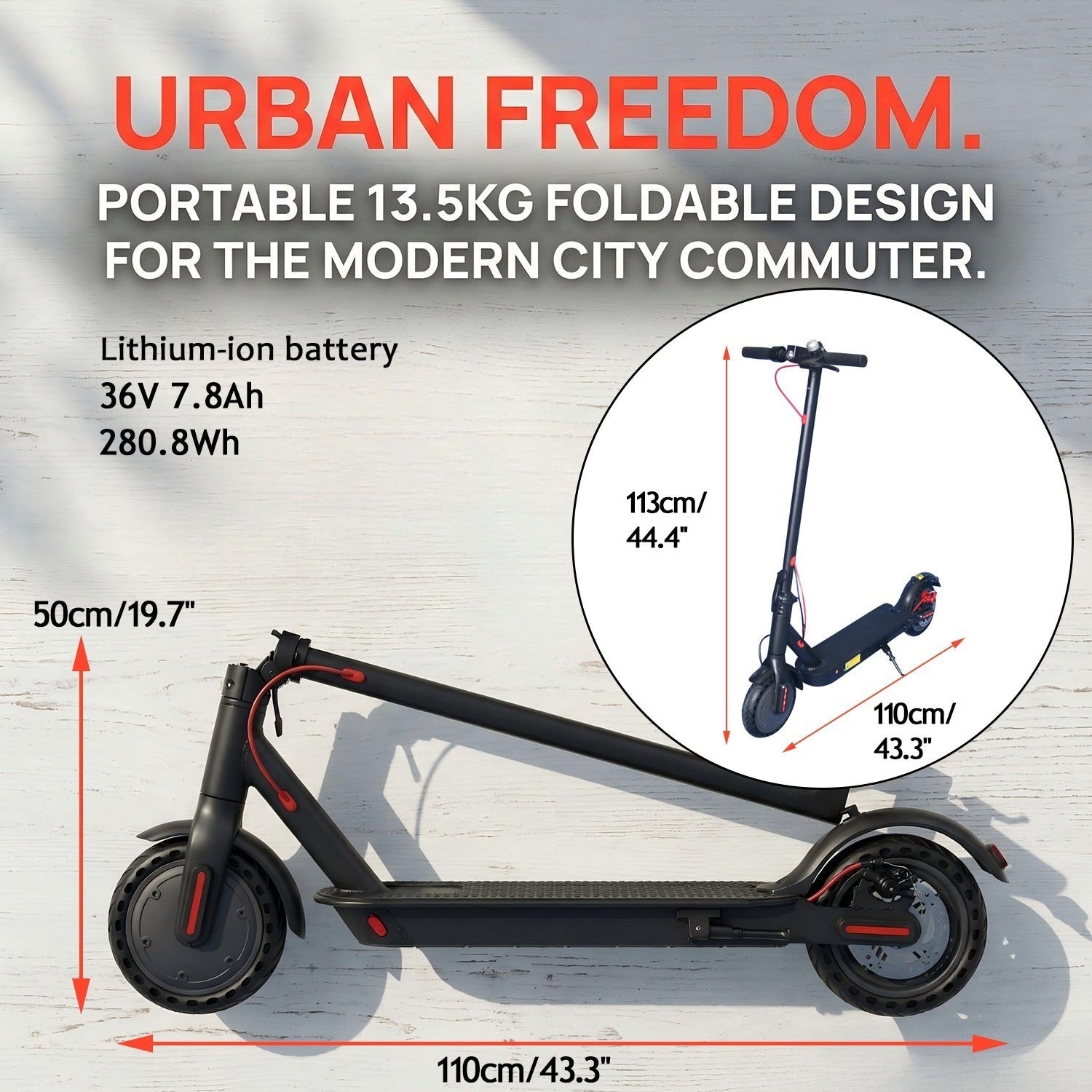 lectric Scooter for Adults 280W – Up to 25 km/h Speed, Long Range, Smart APP Control, Foldable Commuter Scooter for Daily Travel - AGILITHOR