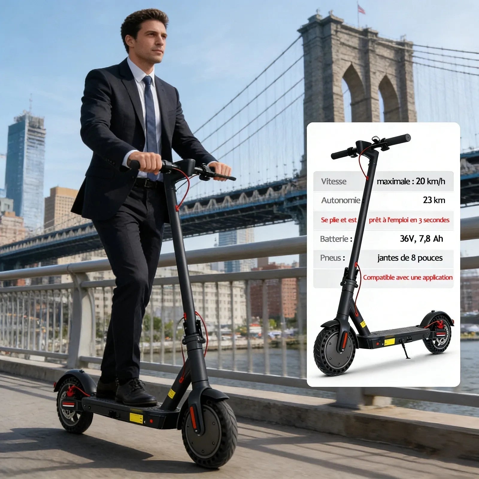 lectric Scooter for Adults 280W – Up to 25 km/h Speed, Long Range, Smart APP Control, Foldable Commuter Scooter for Daily Travel - AGILITHOR