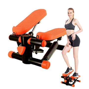 Mini Stair Stepper Machine with Resistance Bands & LCD Display - AGILITHOR