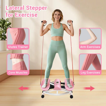 Mini Stepper Machine with Resistance Bands & LCD Counter - AGILITHOR