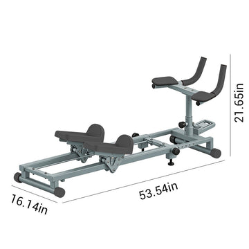 Multi-Function Rowing Machine & Leg Stretch Trainer with 180° Rotating Handle - AGILITHOR