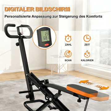 Squat Maschine für Home Gym, Kniebeugen-Trainer mit einstellbarem Widerstand, faltbares Trainingsgerät mit LCD-Anzeige, ideal für Po-, Bein- und Core-Training hersteller-garantie festlandchina - AGILITHOR