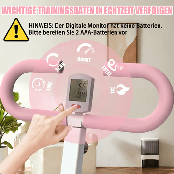 Squat Maschine für Home Gym, Kniebeugen-Trainer mit einstellbarem Widerstand, faltbares Trainingsgerät mit LCD-Anzeige, ideal für Po-, Bein- und Core-Training hersteller-garantie festlandchina - AGILITHOR
