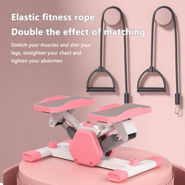 Twist Stepper with Resistance Bands & LCD Display — Compact Home Cardio Machine - AGILITHOR