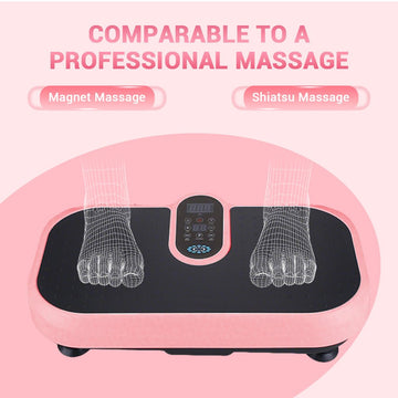Vibration Plate Machine with Heated Foot Pads, Bluetooth Speaker & Remote Control - AGILITHOR