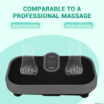 Vibration Plate Machine with Heated Foot Pads, Bluetooth Speaker & Remote Control - AGILITHOR