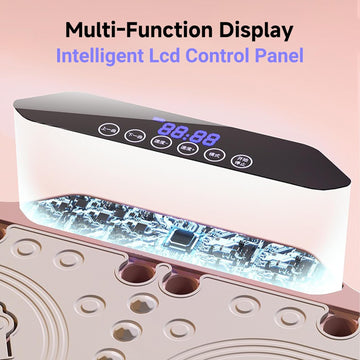 Vibration Plate Machine with Remote Control, LED Display & Massage Nodes - AGILITHOR